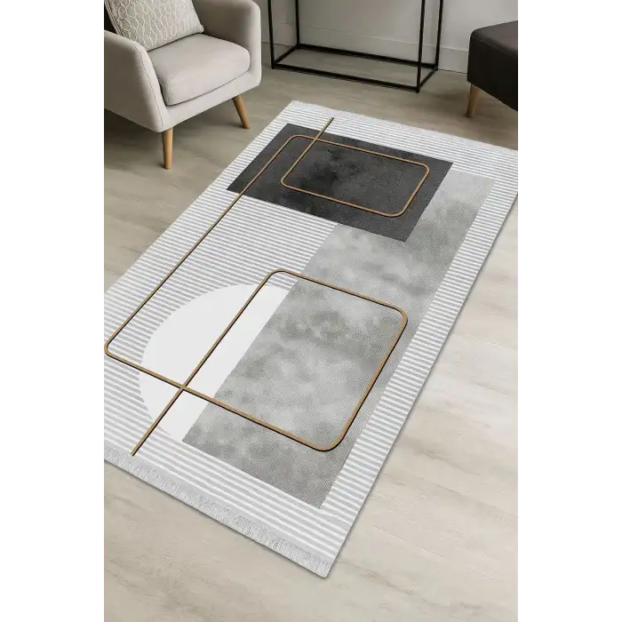 Blghome Geometrik Desen Tasarım Dekoratif Halı