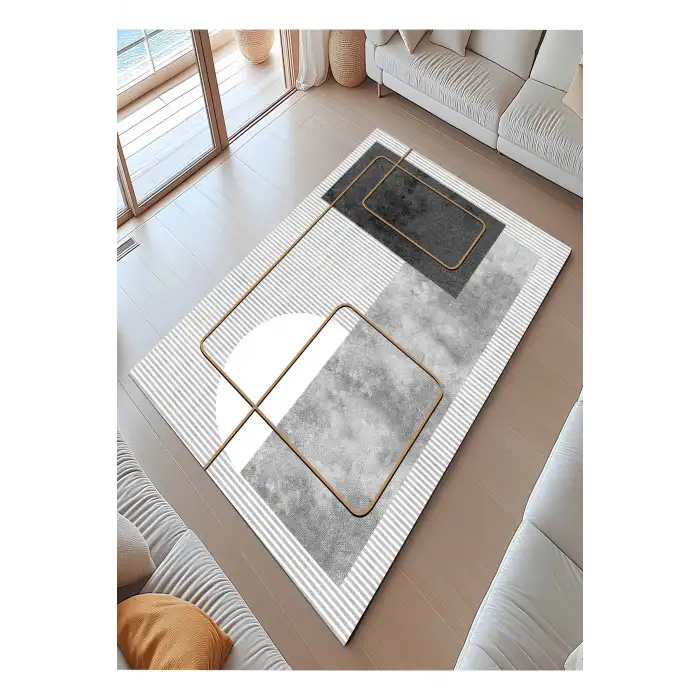 Blghome Geometrik Desen Tasarım Dekoratif Halı