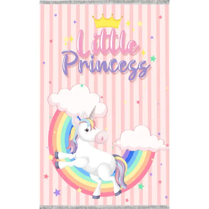 Gökkuşağı Unicorn Çocuk Odası Halısı