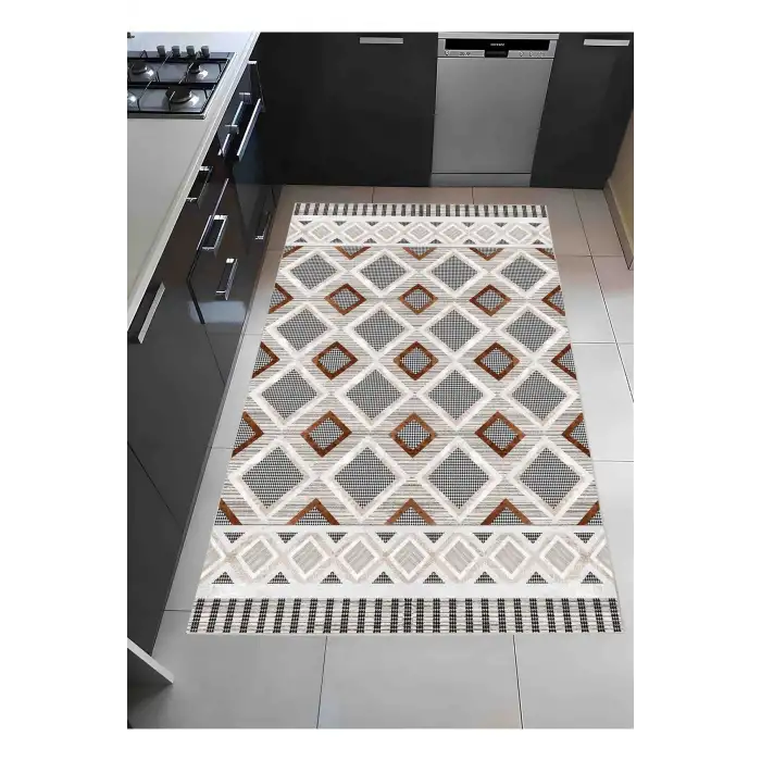 Kazayağı Detay Baklava Desen Dekoratif Kilim Modern Halı