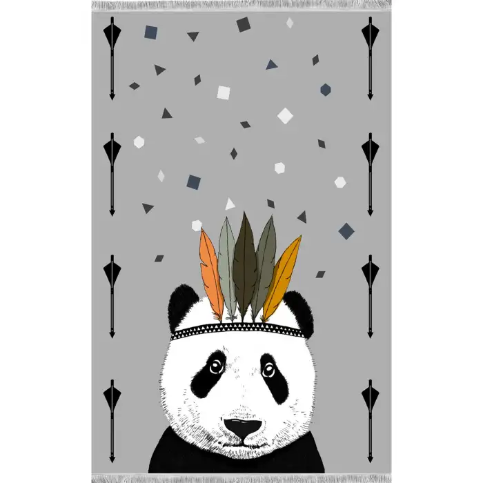 Sevimli Panda Çocuk Odası Halısı