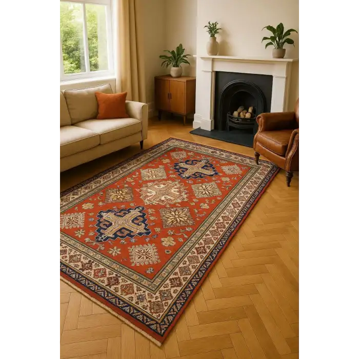 Geleneksel Motifli Desen Modern Halı Dekoratif Kilim