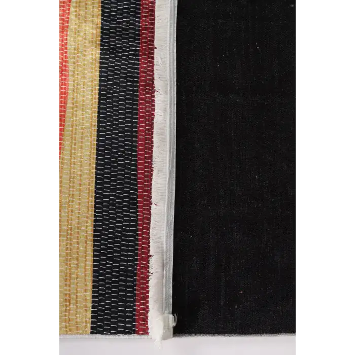 Blghome Renkli Çizgiler Modern Halı Dekoratif Kilim