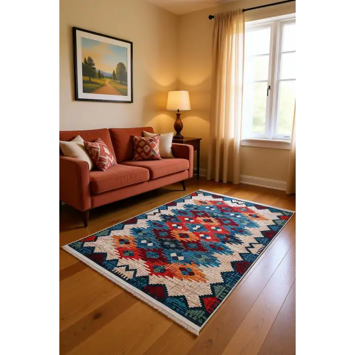 Blghome Kilim Desen Modern Halı Dekoratif Kilim