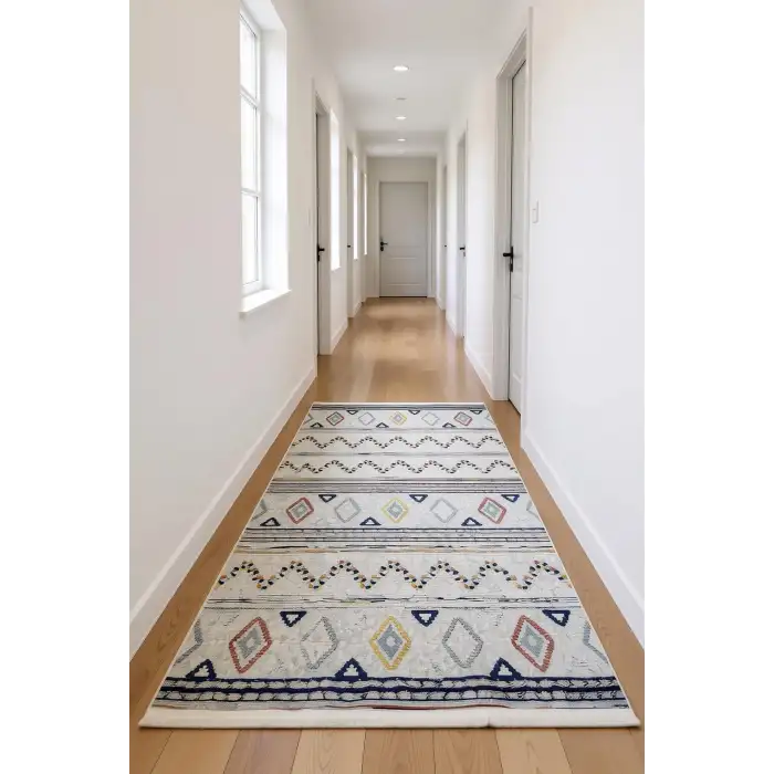 Blghome Etnik Desen Modern Halı Dekoratif Kilim