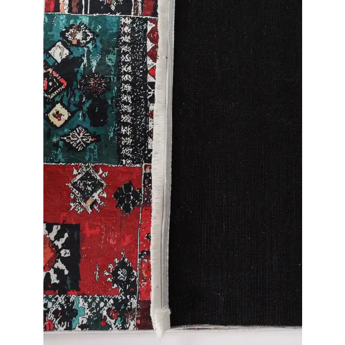 Blghome Renkli Patchwork Desen Modern Halı Dekoratif Kilim