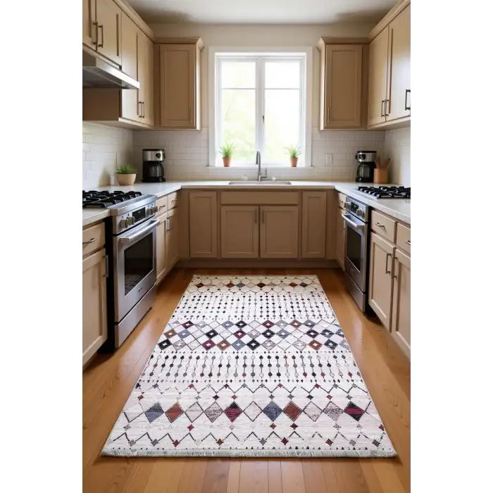 Etnik Desen Modern Halı Dekoratif Kilim