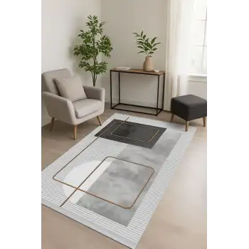 Blghome Geometrik Desen Tasarım Dekoratif Halı