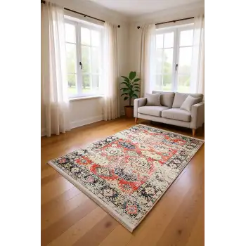 Blghome Eskitme Desen Modern Halı Dekoratif Kilim