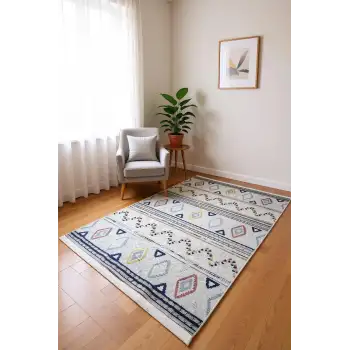Blghome Etnik Desen Modern Halı Dekoratif Kilim