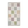 Blghome Pastel Renk Kare Desen Dekoratif Halı