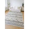 İskandinav Motifli Renkli Baklava Desen Tasarım Modern Halı Dekoratif Kilim