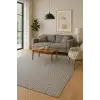 Gri Zemin Bohem Tarz Modern Halı Dekoratif Kilim