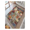 Renkli Patcwork Desen Modern Halı Dekoratif Kilim
