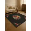 Çiçek Motifli Modern Halı Dekoratif Kilim