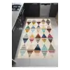 Renkli Geometrik Desenler Tasarım Modern Halı Dekoratif Kilim