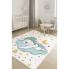Uyuyan Ayıcık ve Yıldızlar Çocuk Odası Halısı