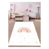 Gökkuşağı ve Renkli Kalpler Çocuk Odası Halısı