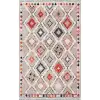 Renkli Baklava Desen Modern Halı Dekoratif Kilim