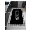 Siyah Renk Kitchen Mutfak Halısı Dekoratif Kilim
