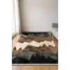 Deri Görünümlü Tasarım Modern Halı Dekoratif Kilim