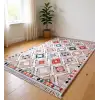Renkli Baklava Desen Modern Halı Dekoratif Kilim