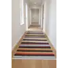 Blghome Renkli Çizgiler Modern Halı Dekoratif Kilim