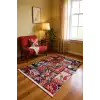 Blghome Renkli Patchwork Desen Modern Halı Dekoratif Kilim