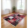 Blghome Çok Renkli Patchwork Desen Modern Halı Dekoratif Kilim