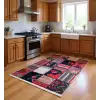 Blghome Çok Renkli Patchwork Desen Modern Halı Dekoratif Kilim