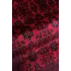 Bordo Otantik Desenli Bambu Kilim | 1008