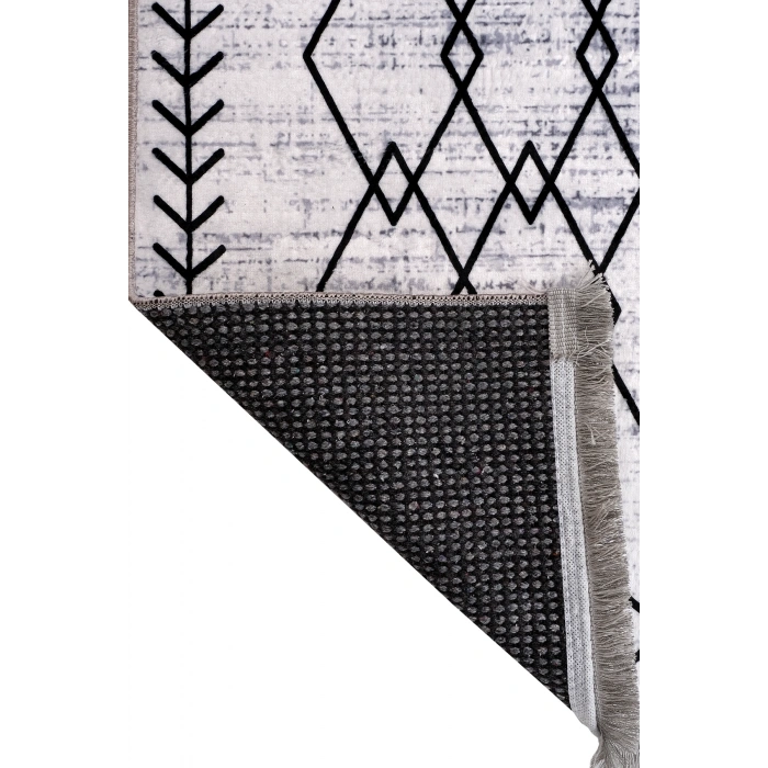 Blghome Digital Baskılı Kaymaz Dokuma Tabanlı Bambu Halı