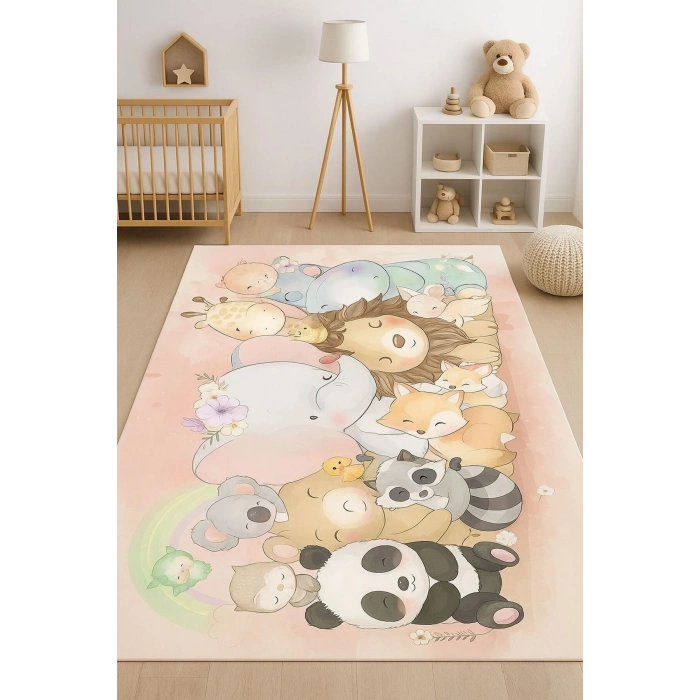 Blghome Sevimli Dostlar Çocuk Odası Halısı