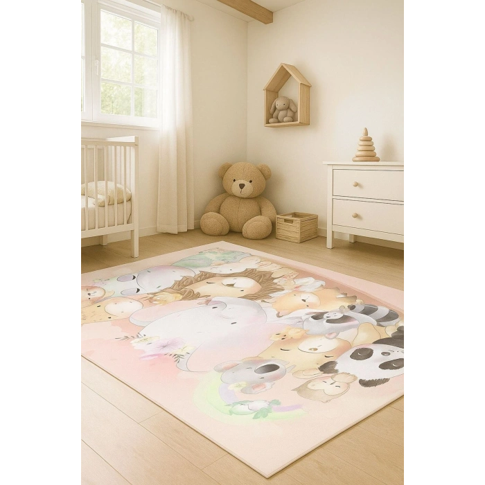 Blghome Sevimli Dostlar Çocuk Odası Halısı