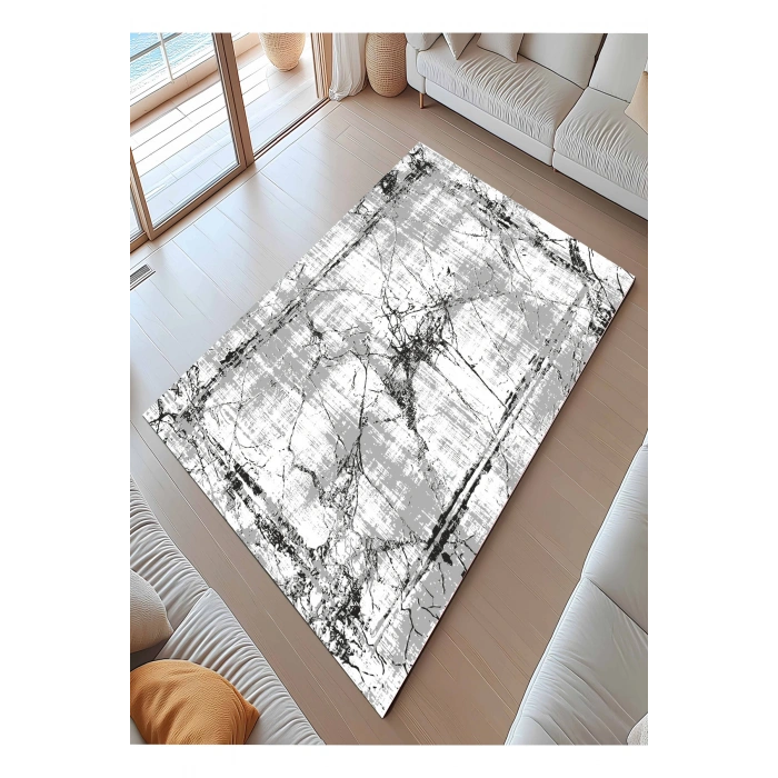 Blghome Mermer Desen Modern Halı Dekoratif Kilim