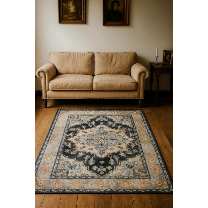 Vintage Desen Modern Halı Dekoratif Kilim