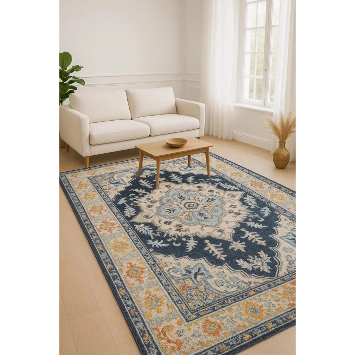 Vintage Desen Modern Halı Dekoratif Kilim