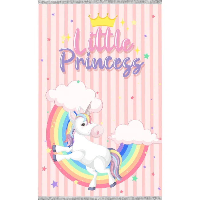 Gökkuşağı Unicorn Çocuk Odası Halısı