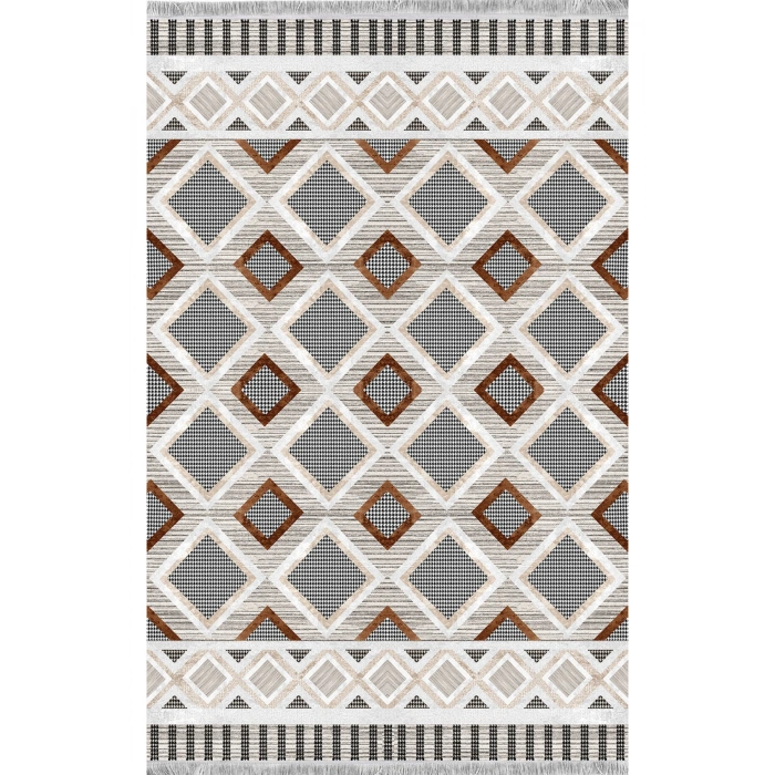 Kazayağı Detay Baklava Desen Dekoratif Kilim Modern Halı