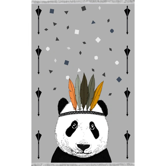 Sevimli Panda Çocuk Odası Halısı