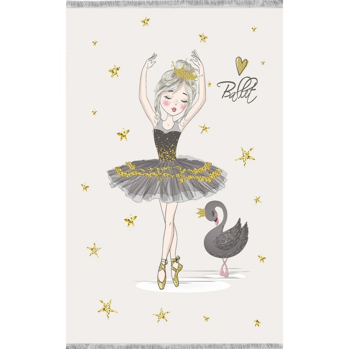 Sevimli Balerin ve Kuğucuk Çocuk Odası Halısı