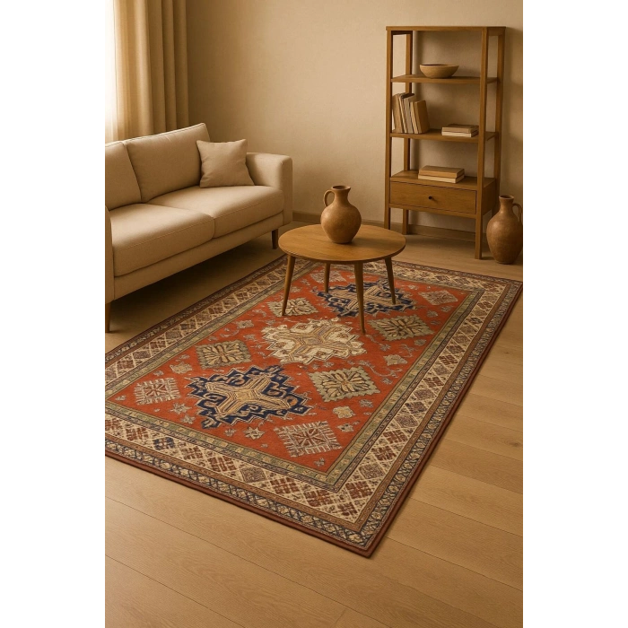 Geleneksel Motifli Desen Modern Halı Dekoratif Kilim