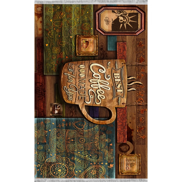 Coffee Time Dekoratif Mutfak Halısı