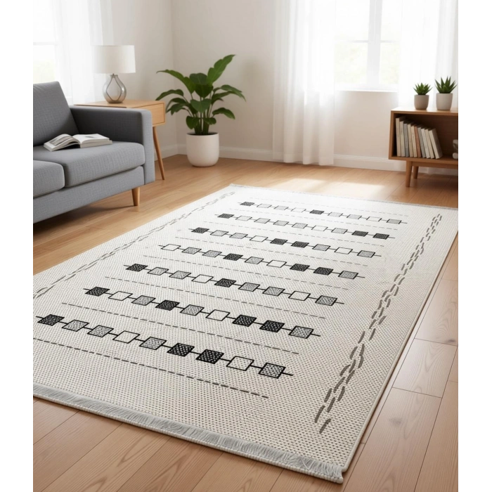 Küçük Kutular Modern Halı Dekoratif Kilim