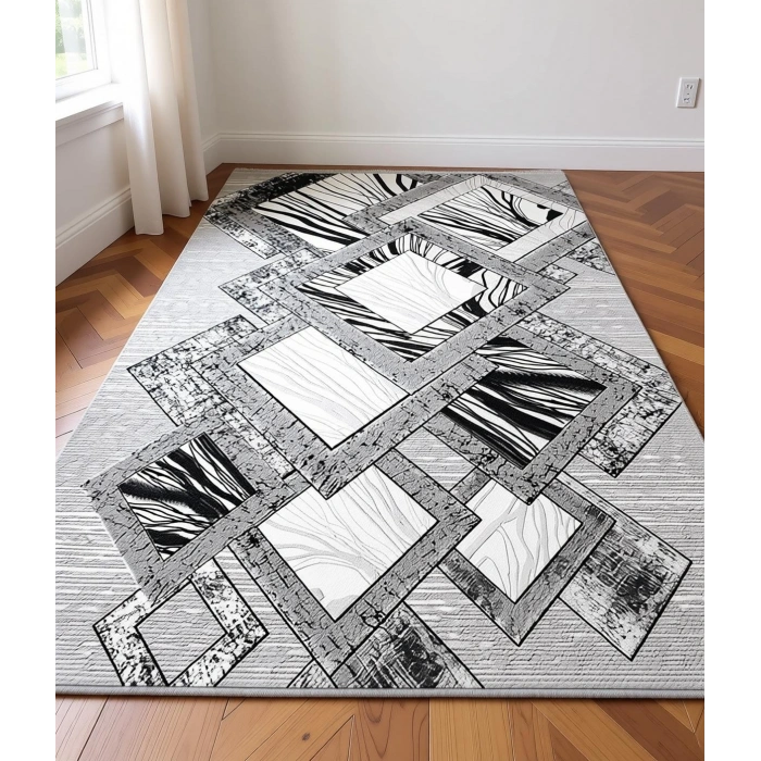 Geometrik Desen Modern Halı Dekoratif Kilim