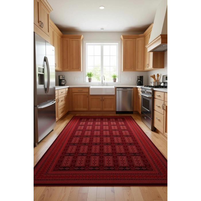 Etnik Desen Motifli Dekoratif Halı Kilim