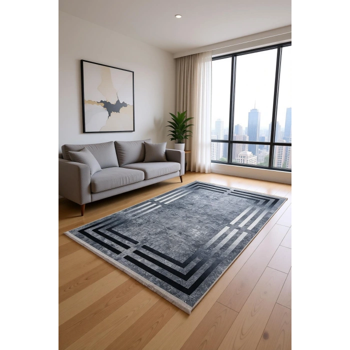 Blghome Dokuma Tabanlı Dijital Baskı Halı BLG3803