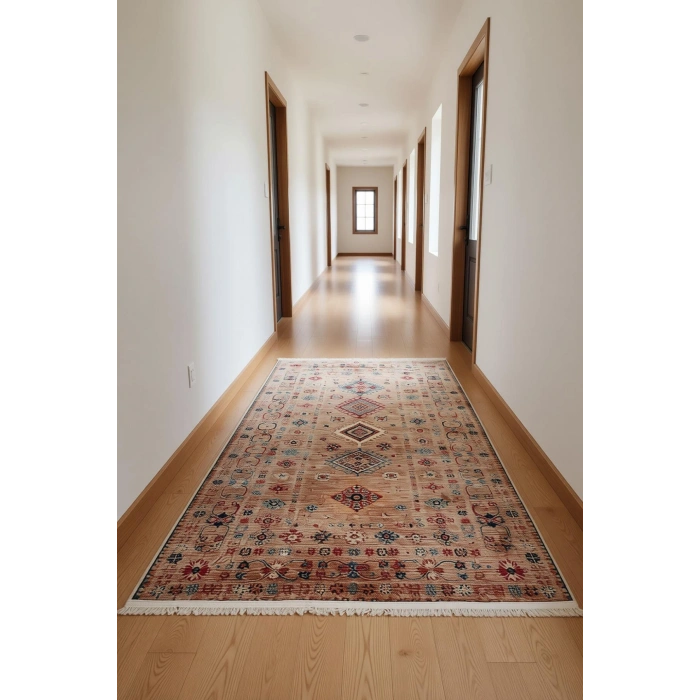 Blghome Dokuma Tabanlı Dijital Baskı Halı BLG3805