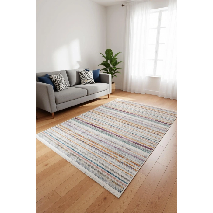 Blghome Dokuma Tabanlı Dijital Baskı Halı BLG3808