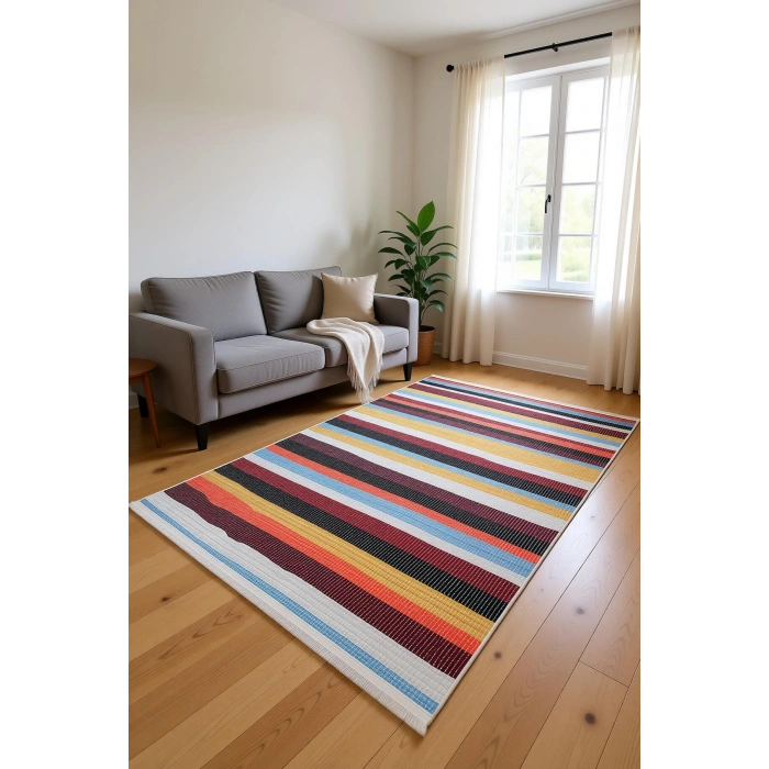 Blghome Dokuma Tabanlı Dijital Baskı Halı BLG3814